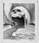 A 1942 political cartoon predicting Nazi defeat in the attack on .